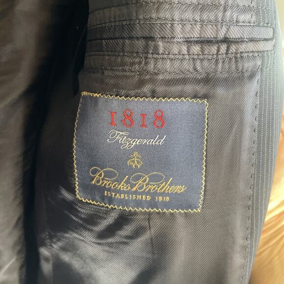 Brooks Brothers 1818 Fitzgerald Blazer Size 39R W33 Wool Estrado Made in Italy - Picture 11 of 16